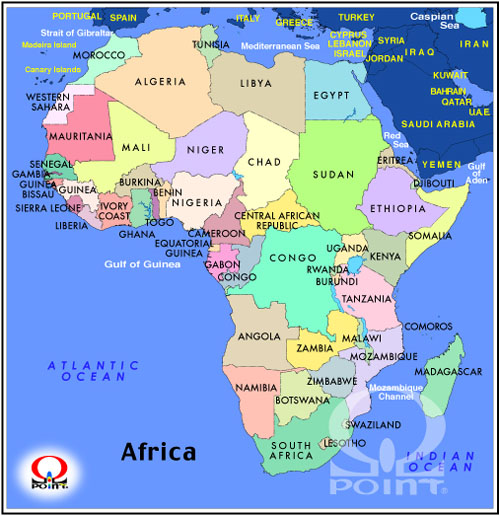 アフリカ地図 Map Of Africa