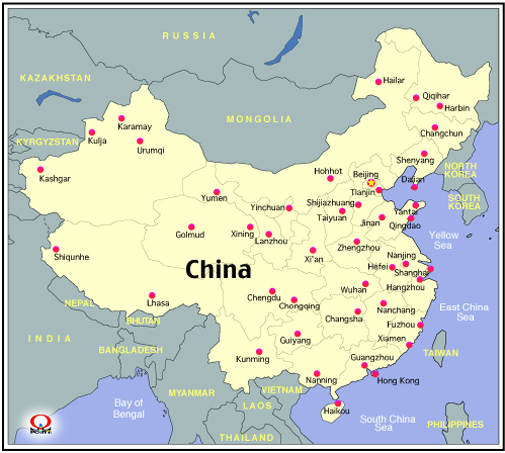 中国地図と旅行情報 中国地図 Map Of China