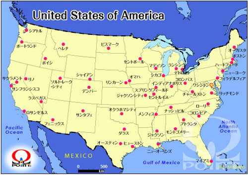 州 地図 アメリカ アメリカ州