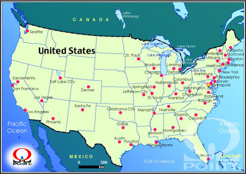 アメリカ合衆国地図 日本語 英語 州名 Map Of Usa